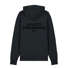 TEAM POWERHOUSE040 Hoodie Black in Black Print