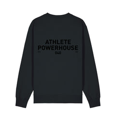 TEAM POWERHOUSE040 Crewneck Black in Black Print