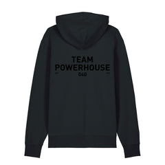 TEAM POWERHOUSE040 Hoodie Black in Black Print