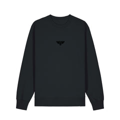 TEAM POWERHOUSE040 Crewneck Black in Black Print