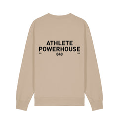 TEAM POWERHOUSE040 Crewneck Dust in Black Print